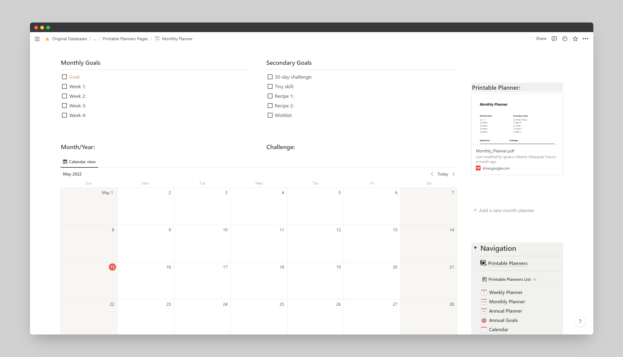 Printable & Digital Planners Notion Everything