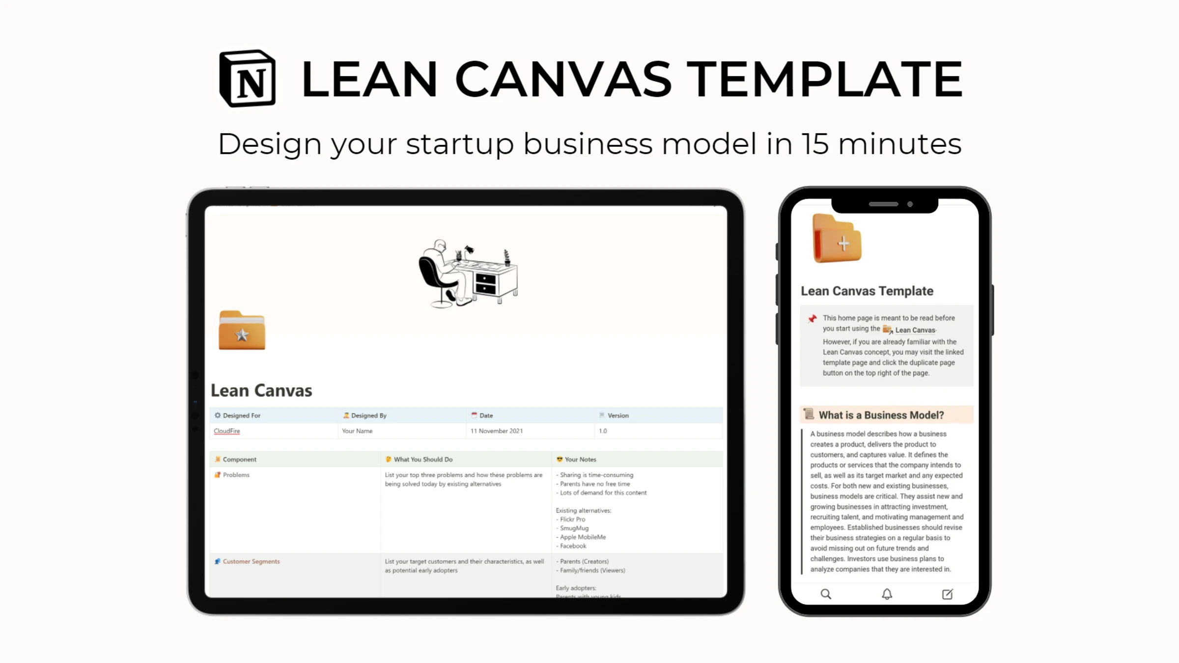 Notion Lean Canvas | Notion Everything