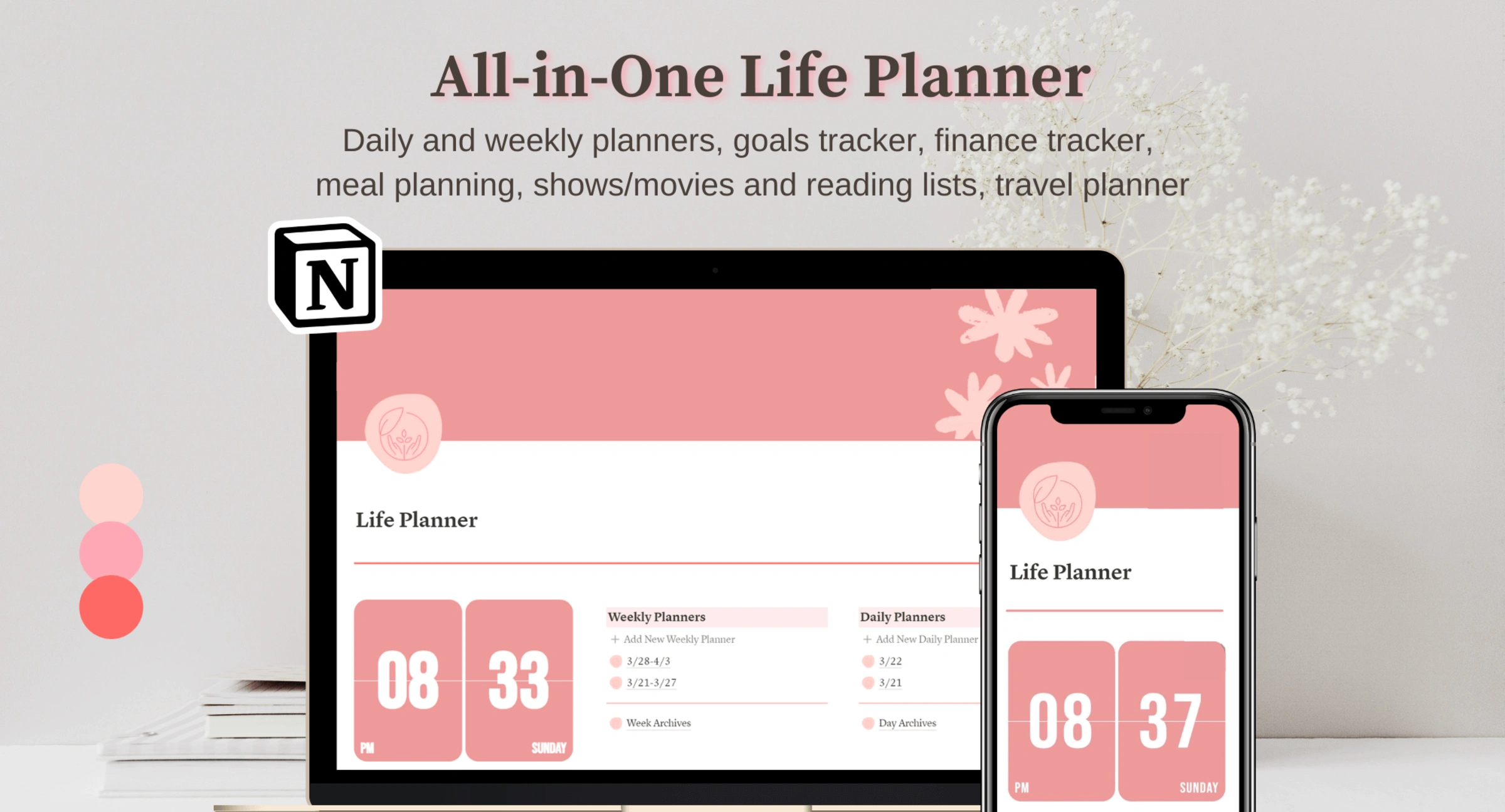 Life planner for notion notion everything