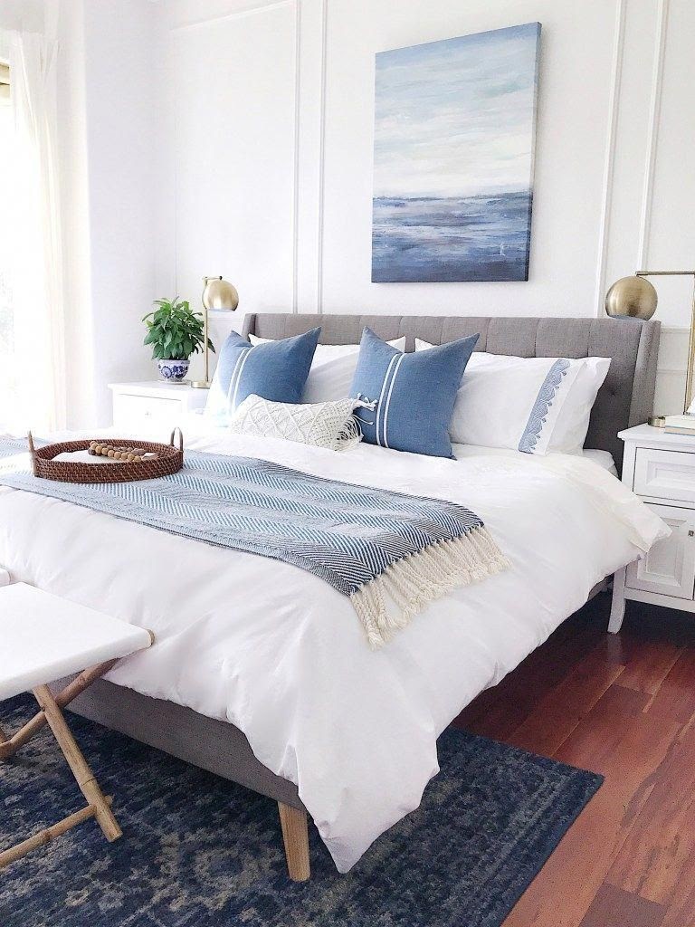 quarto casal decoração azul
