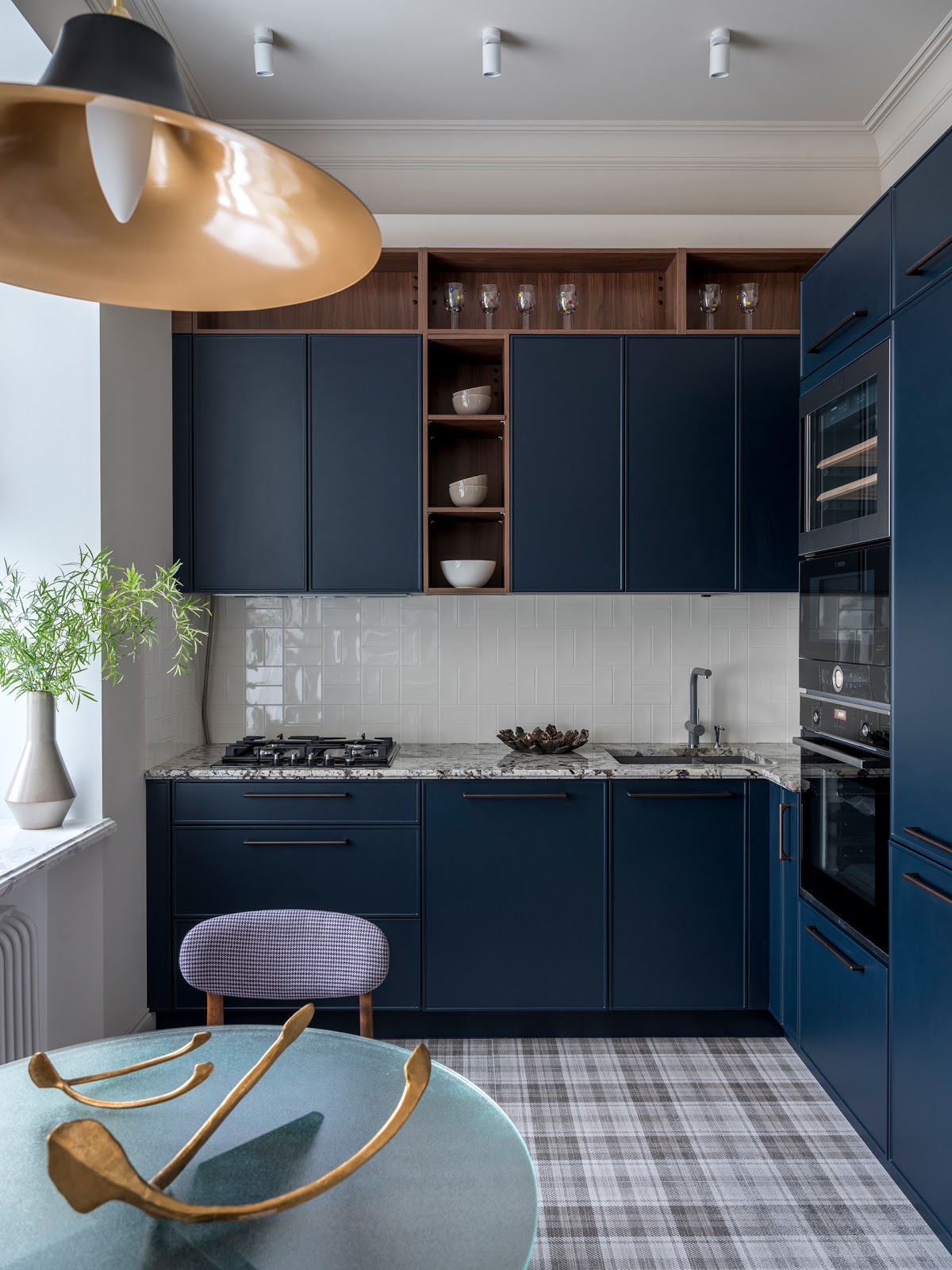 cozinha marcenaria azul