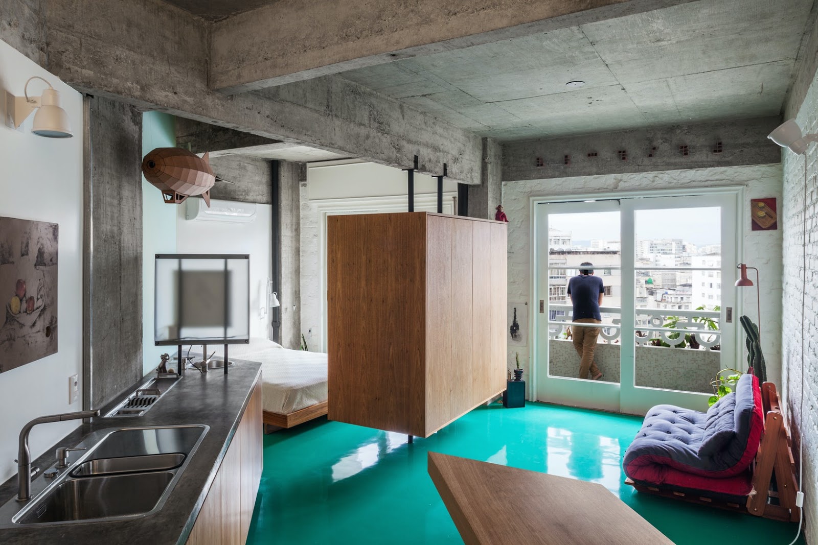 apartamento pequeno cozinha integrada