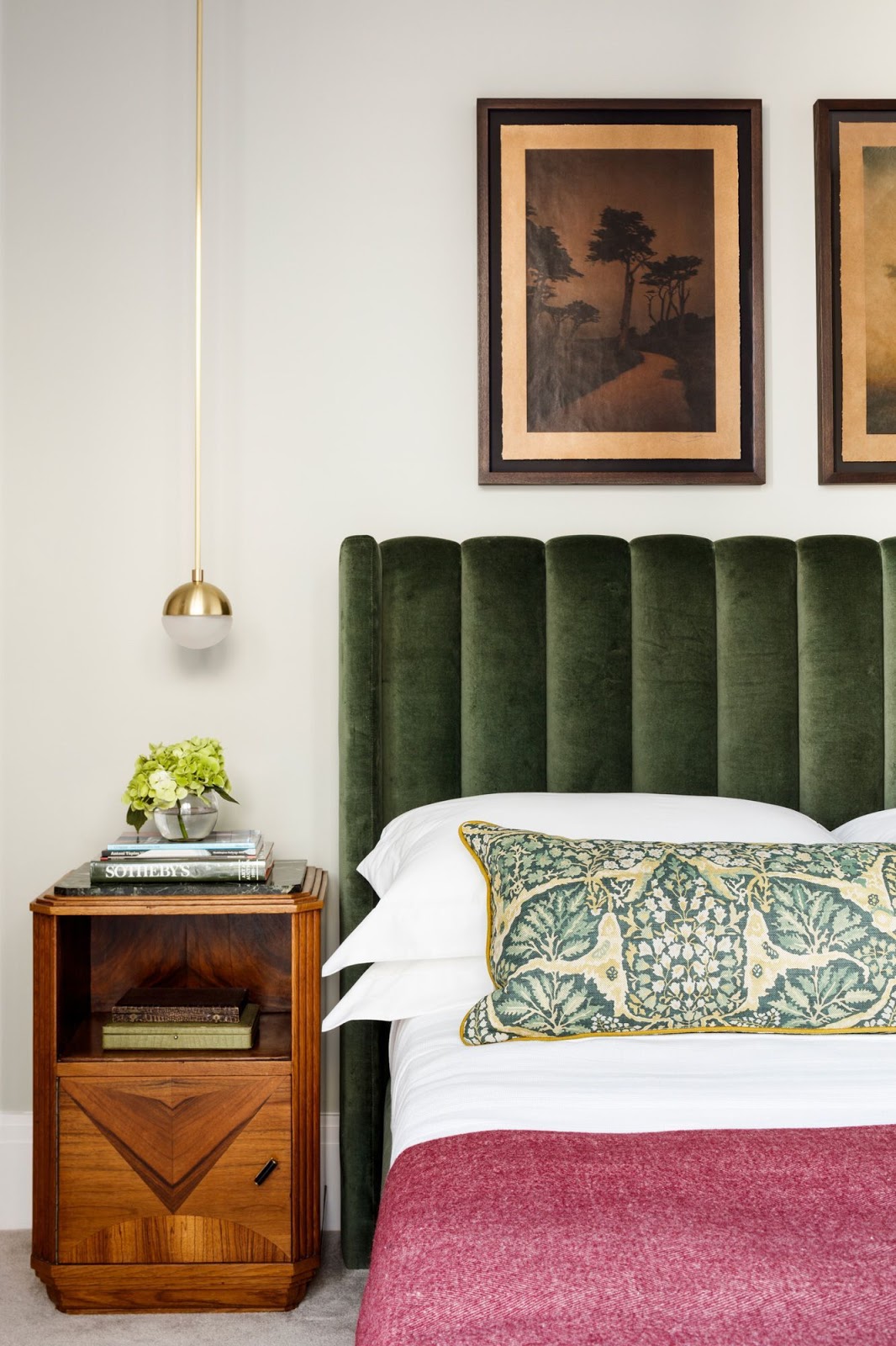 quarto casal cabeceira verde