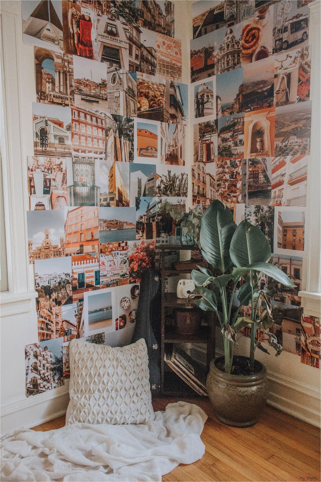 parede colagem com fotos