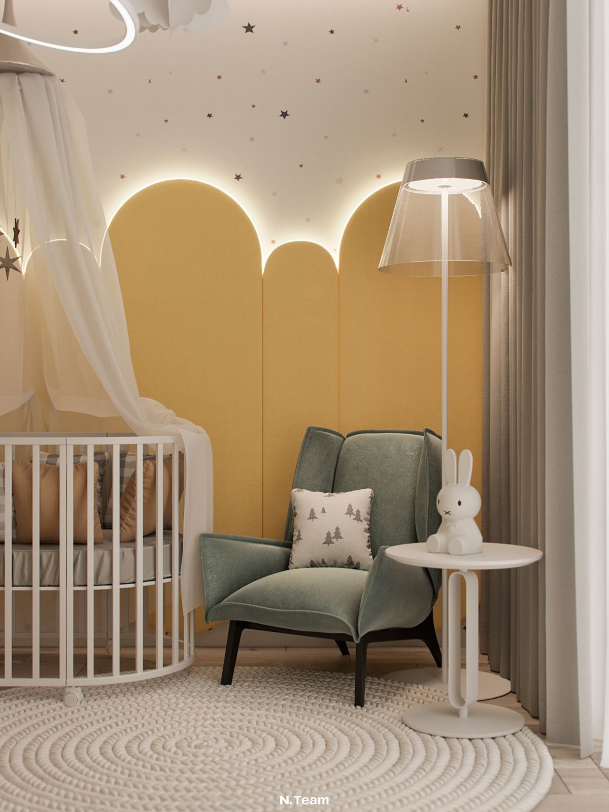 quarto de bebê neutro