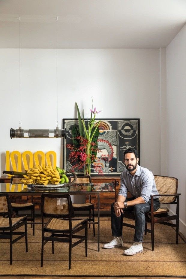sala de jantar decoração tropical