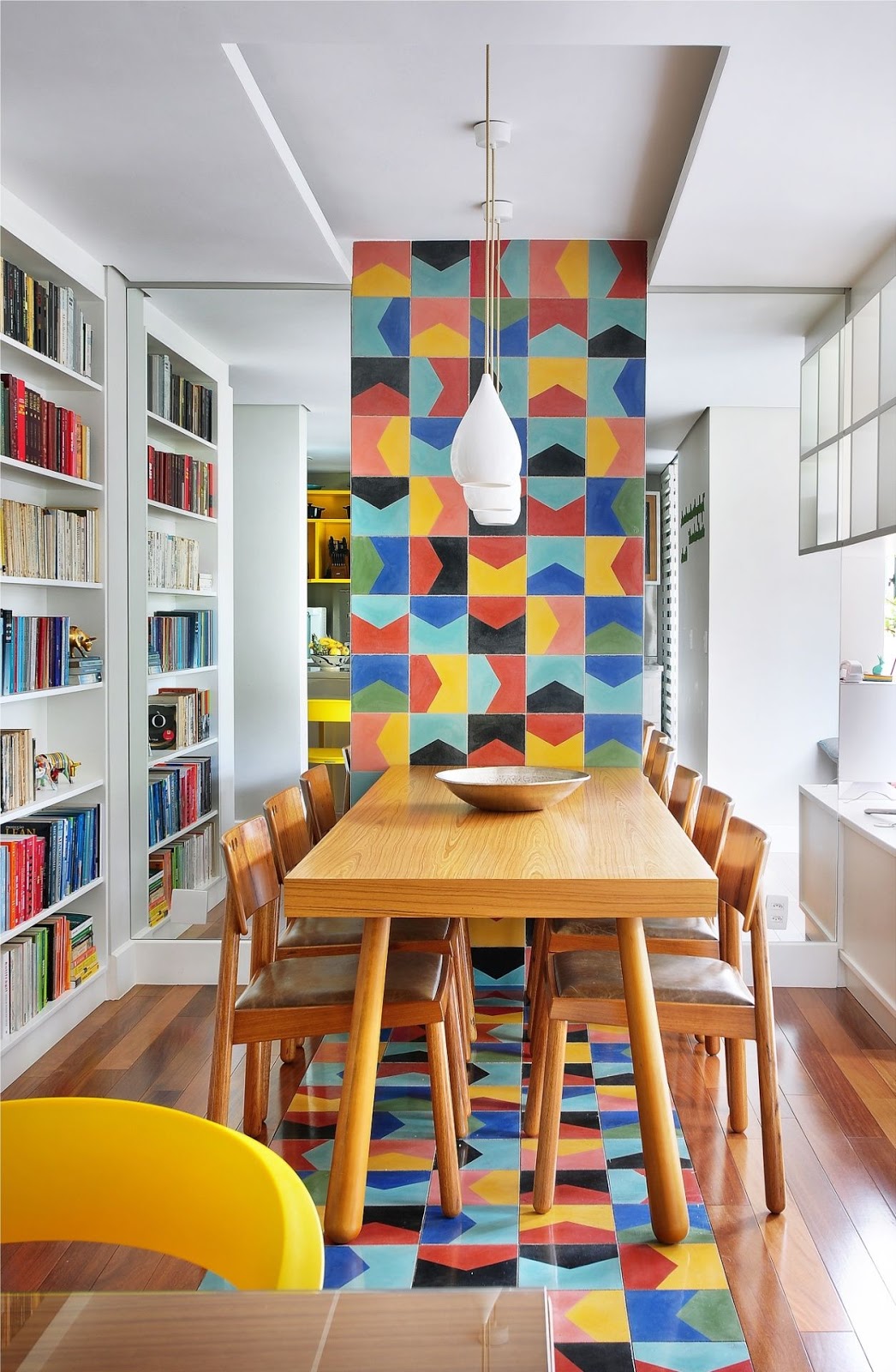 sala de jantar decoração tropical