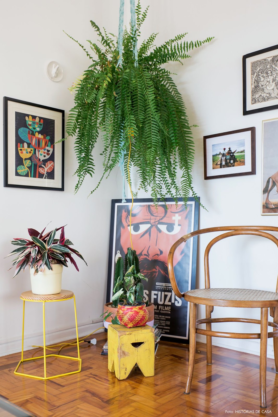 sala decoração tropical