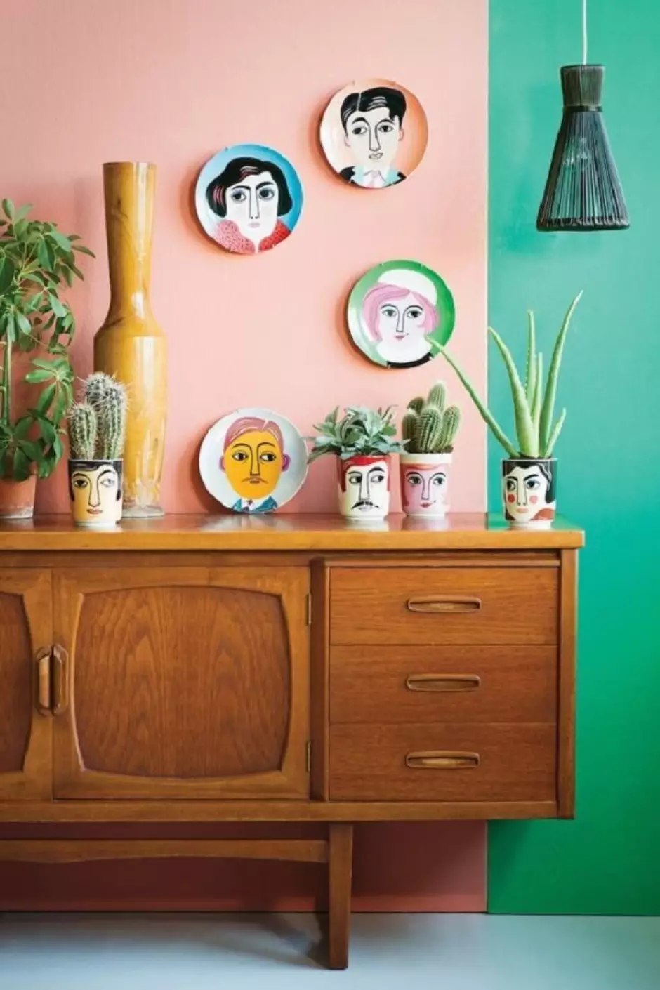sala decoração tropical