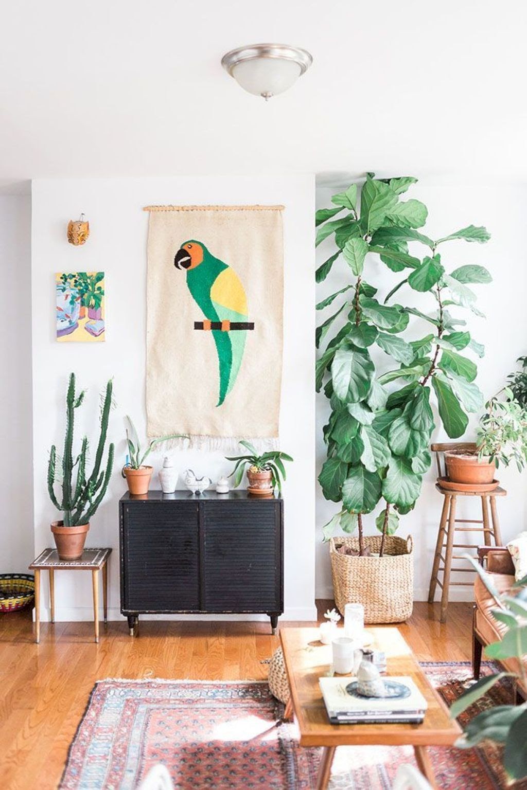 sala decoração tropical
