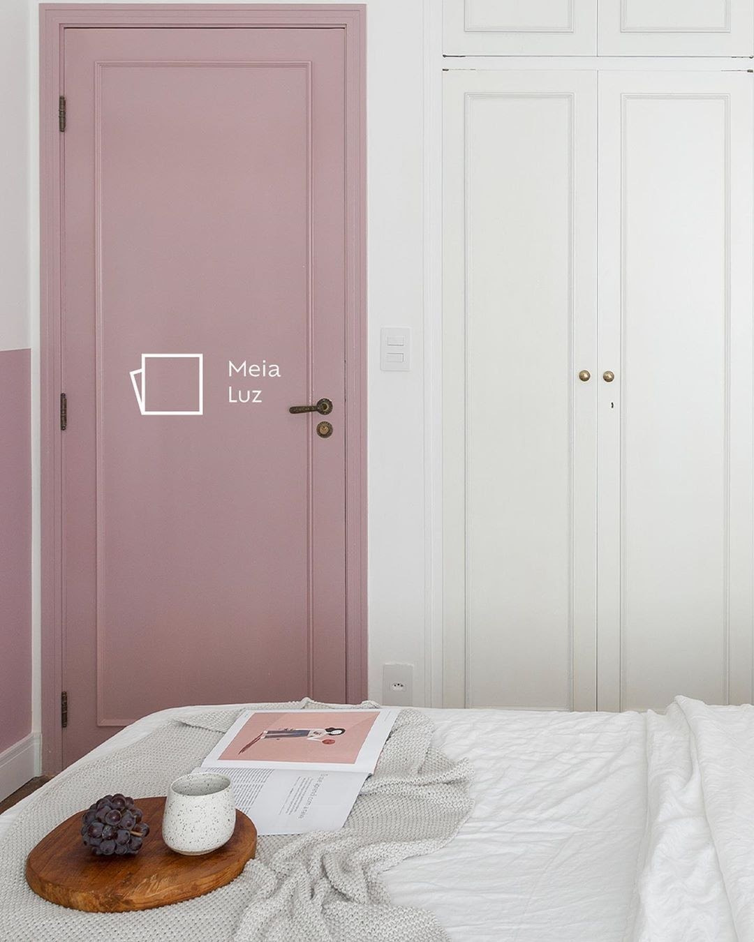 porta colorida rosa