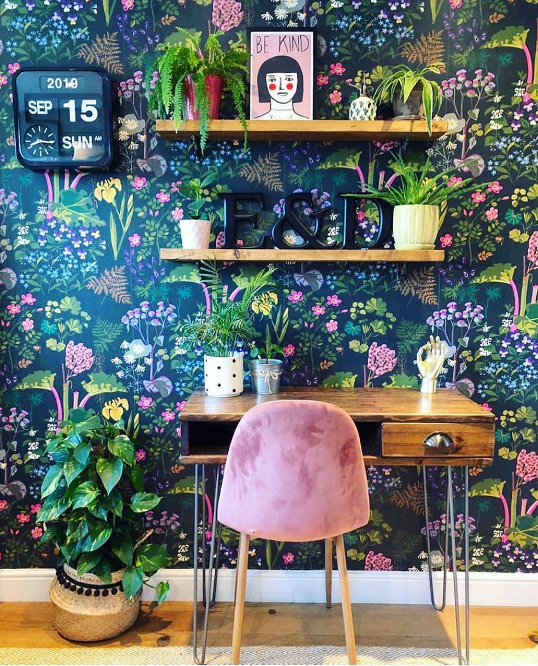 home office decoração vintage