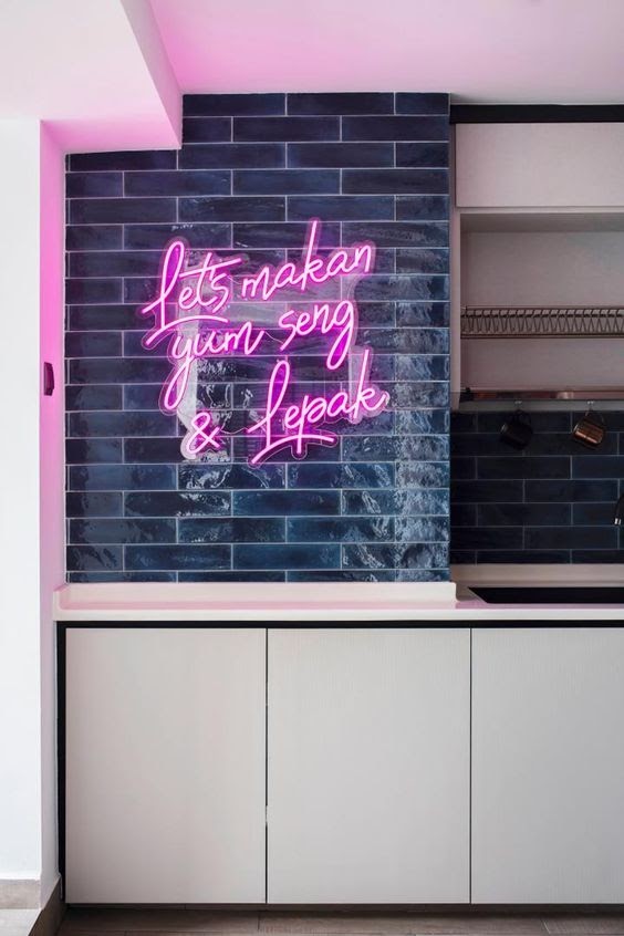 cozinha neon