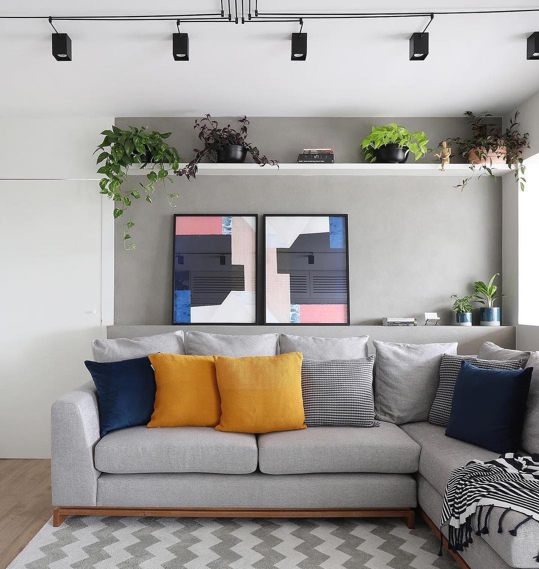 decoração em tons de cinza