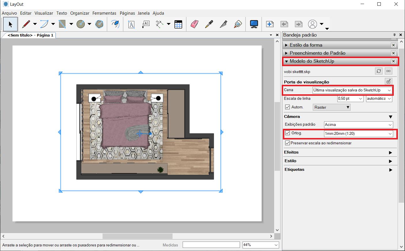 planta humanizada no sketchup - passo a passo