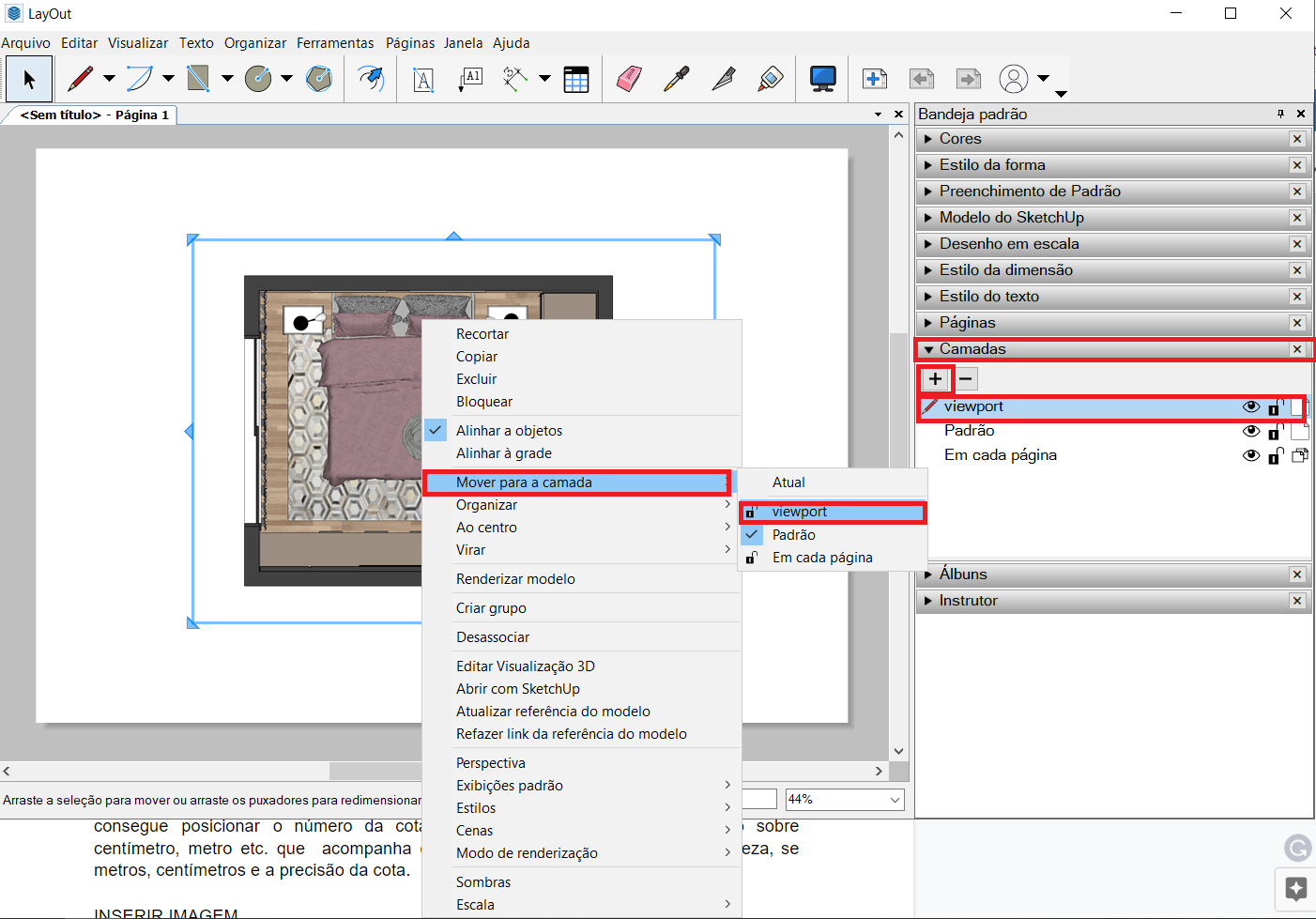 planta humanizada no sketchup - passo a passo