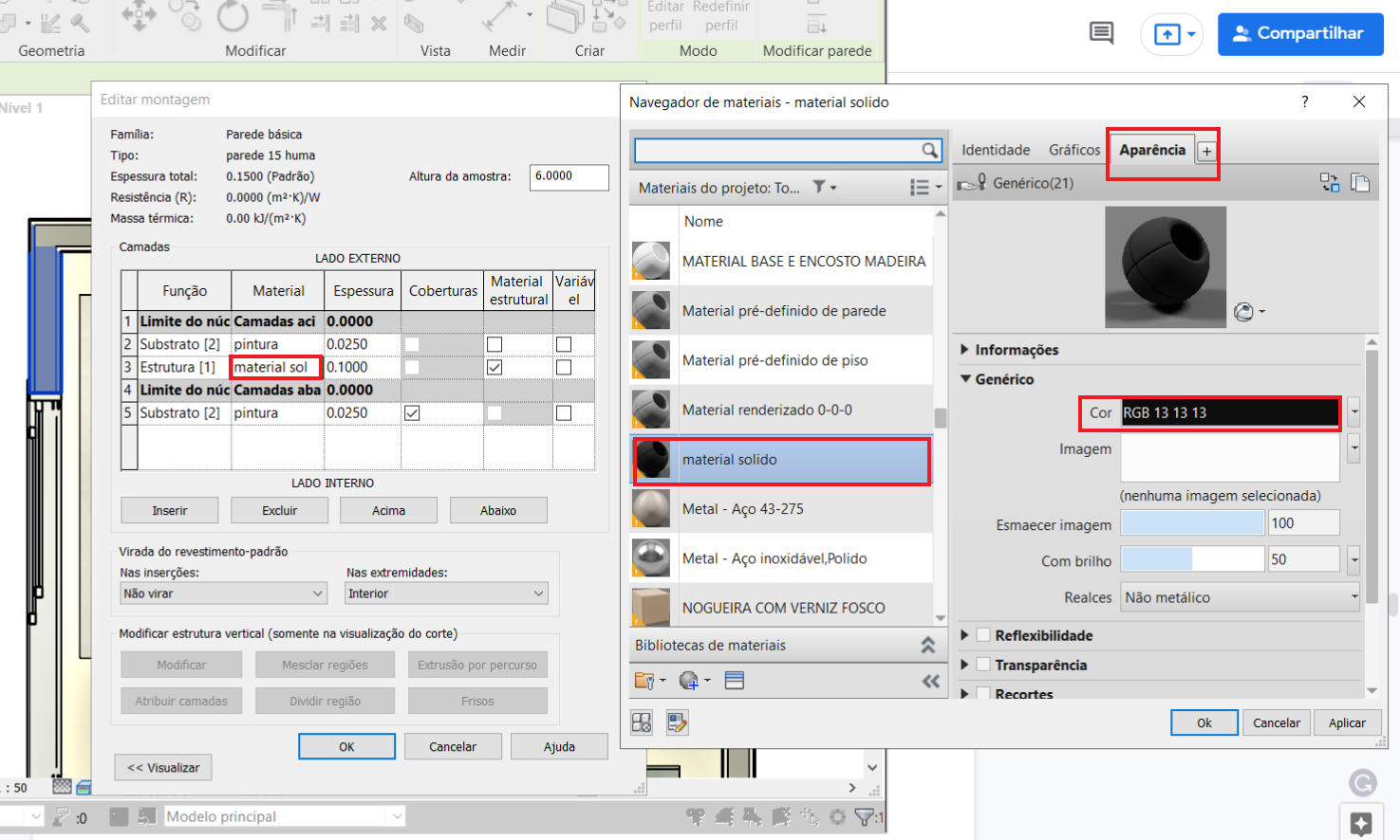 planta humanizada no Revit