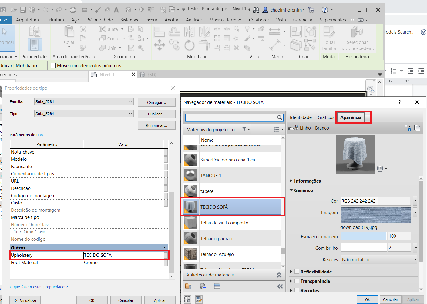 planta humanizada no Revit