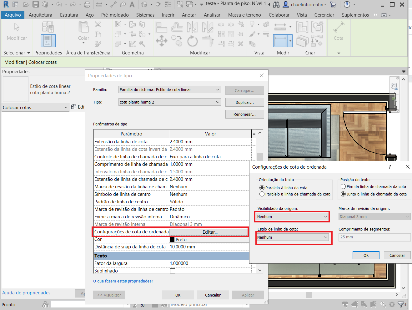 planta humanizada no Revit