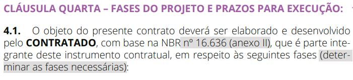 contrato de arquitetura