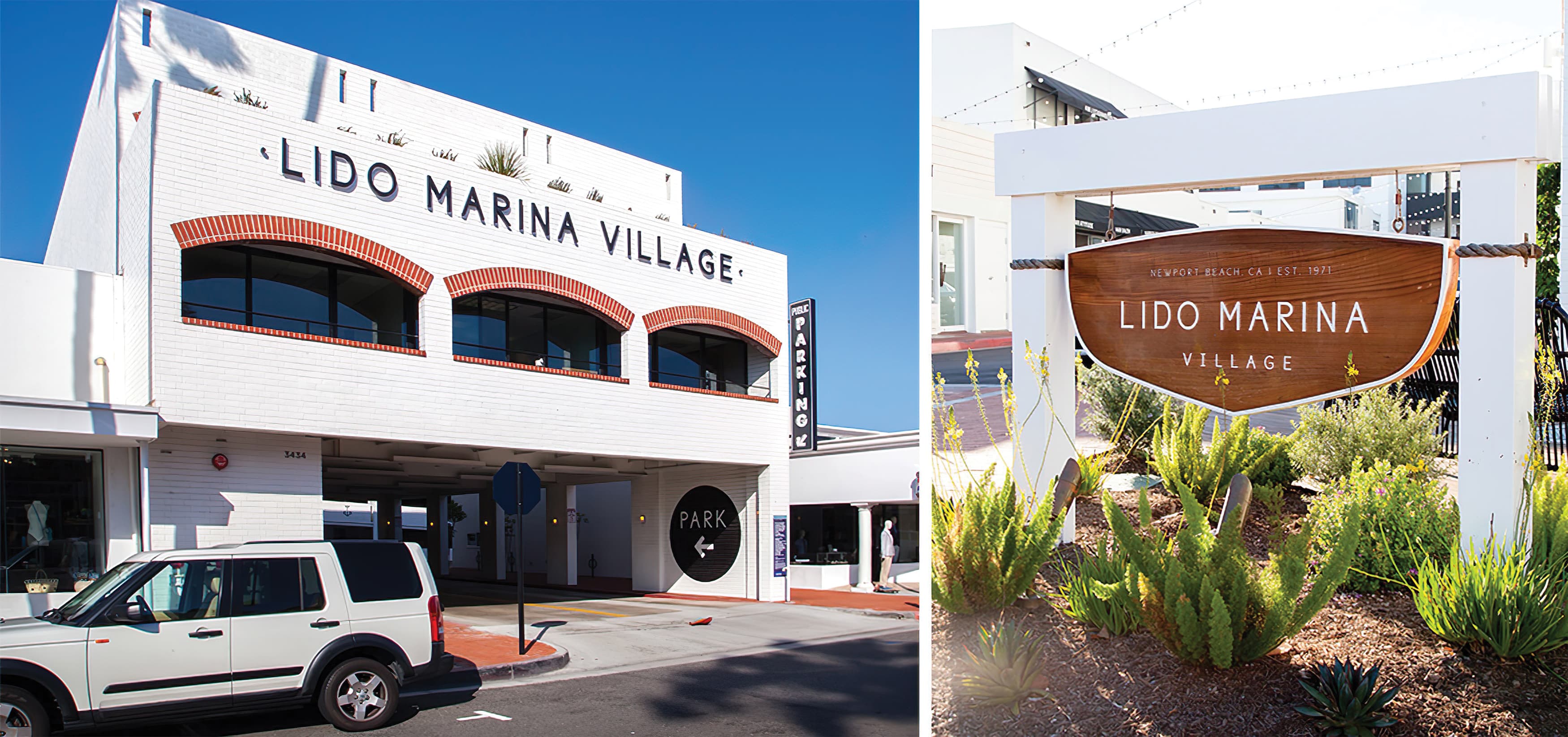 Lido Marina Village Newport Beach Graphic Architecture and Identity Signage