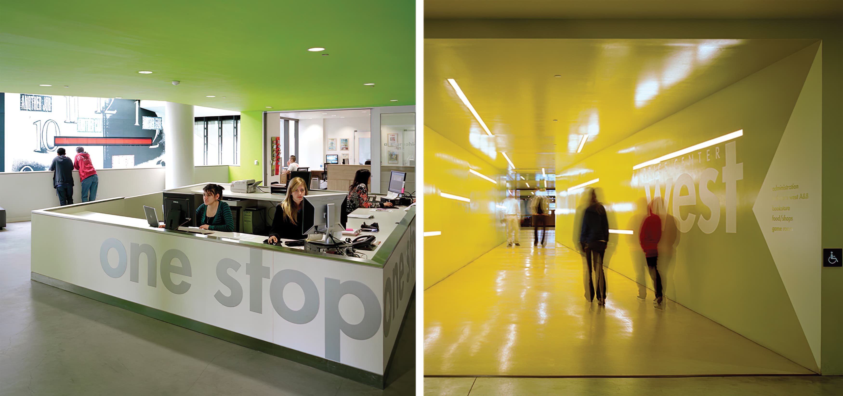 The Price Center, at the University of California, San Diego. Education Design. Workplace Design. Environmental Graphic Design.