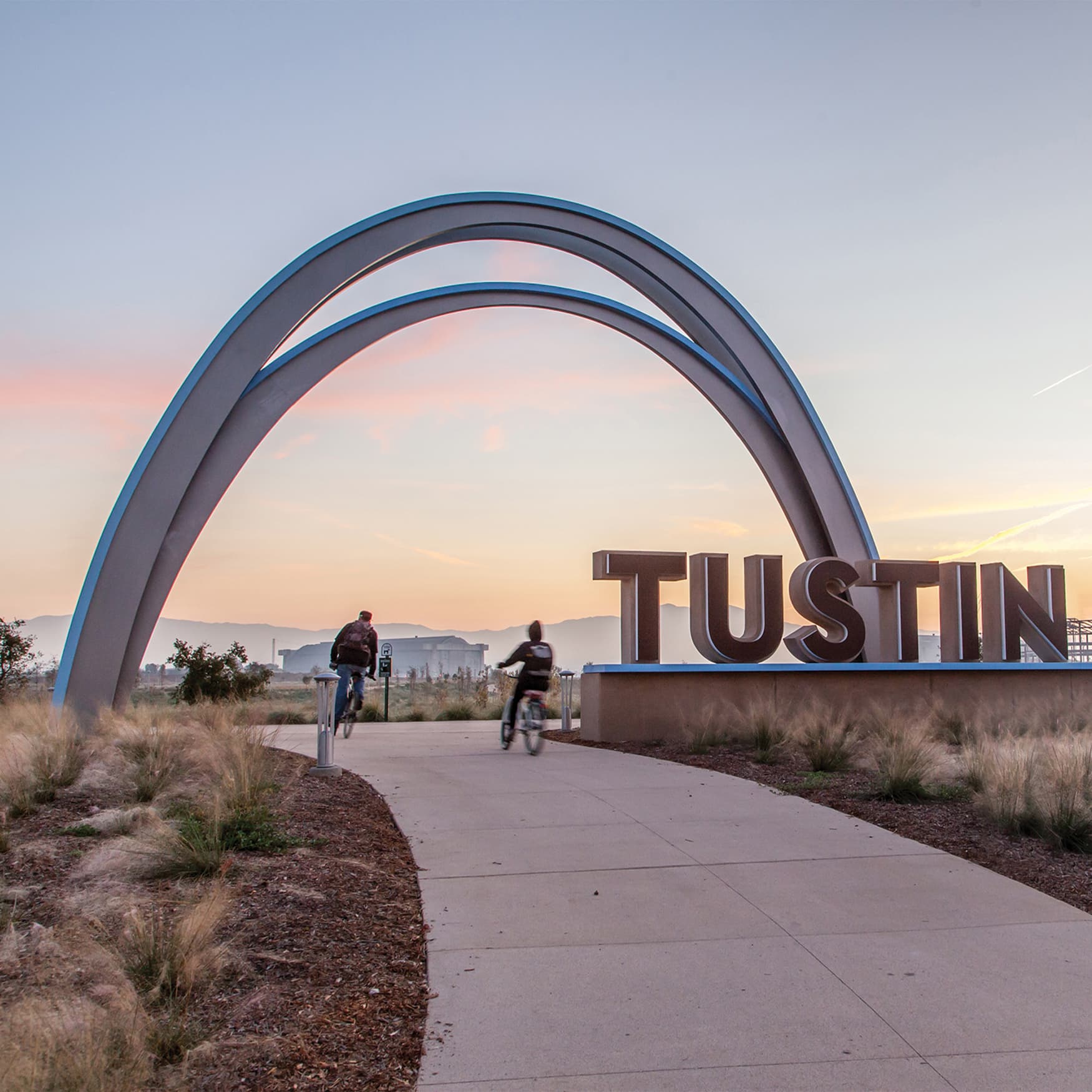 The arch at Tustin Legacy, designed by RSM Design.