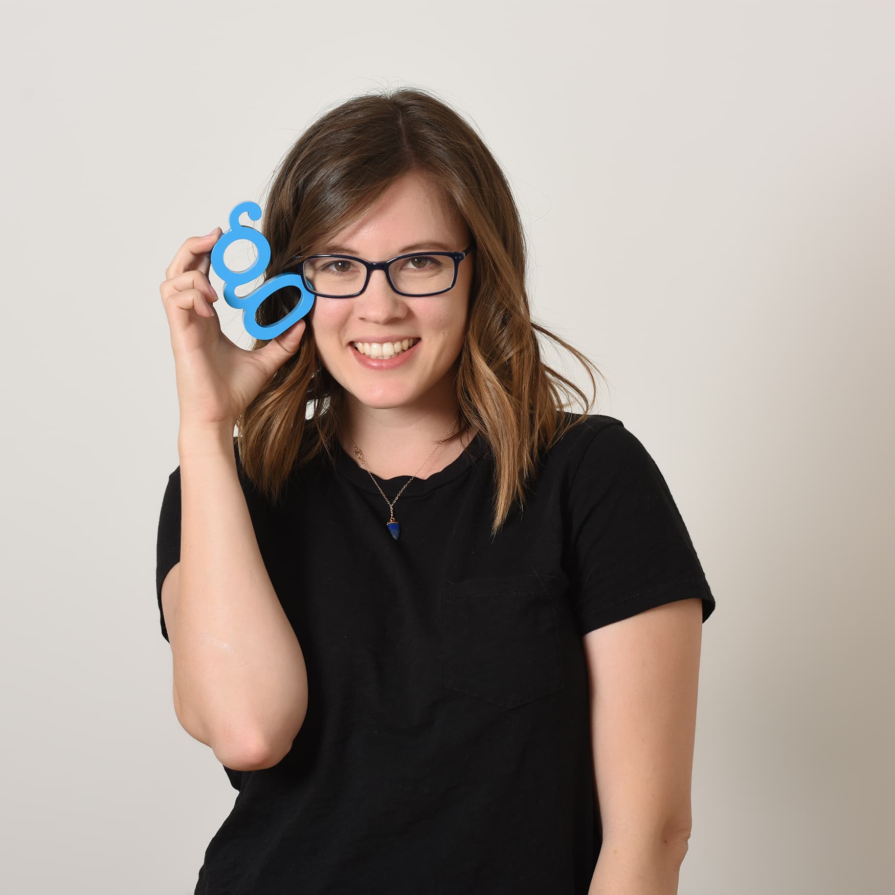 Kate Gilman, newly appointed AIGA OC board member, poses for a picture.