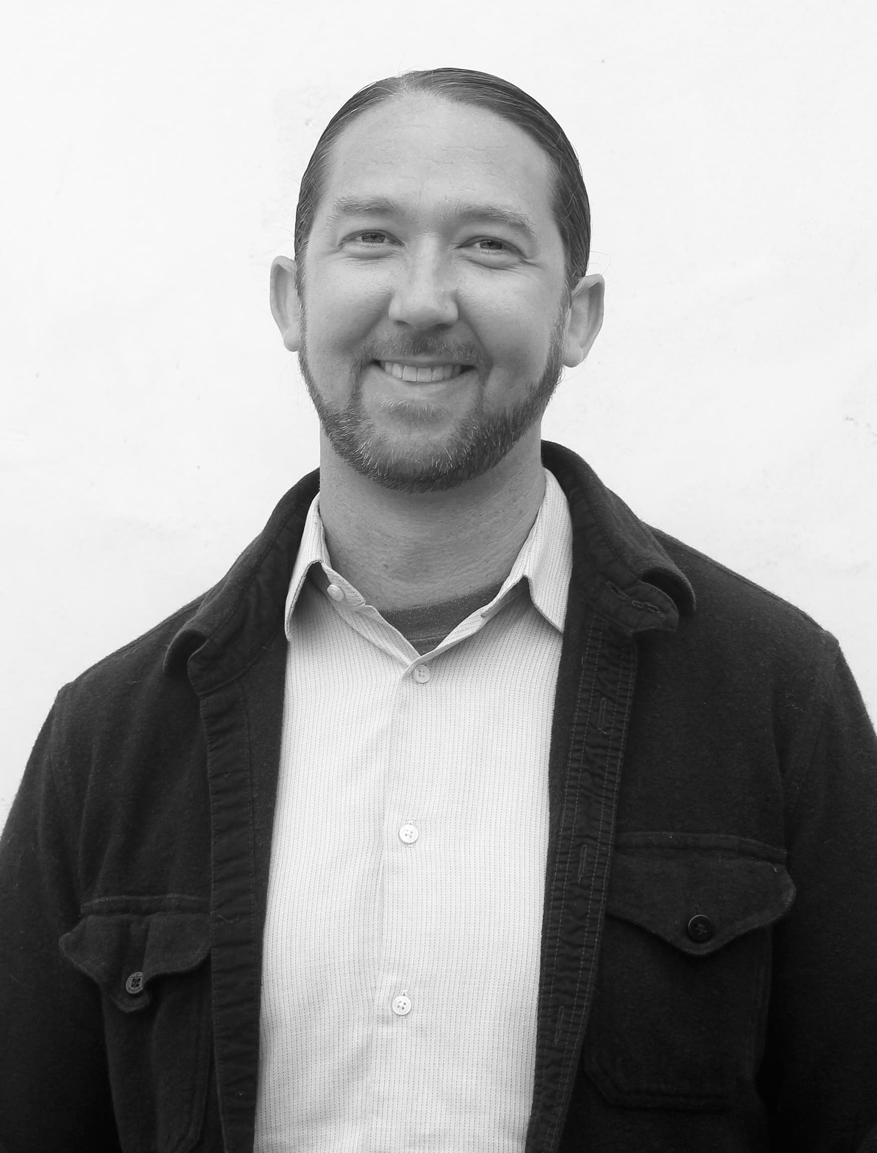 Steve Luoma Associate at RSM Design headshot in black and white