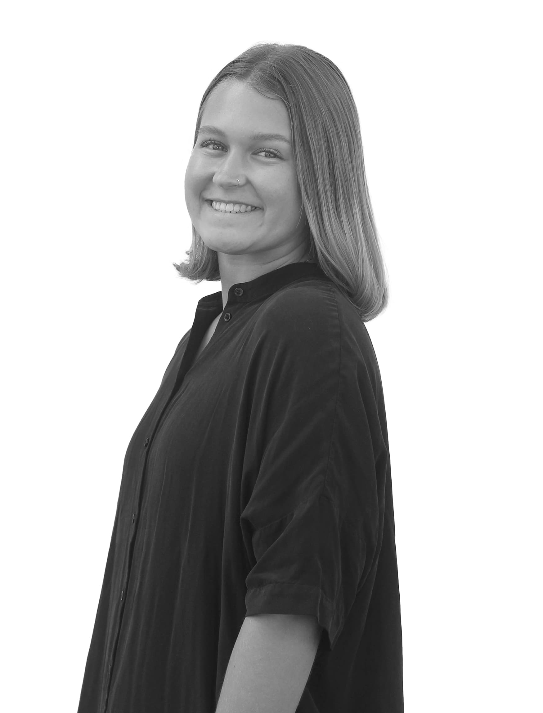 Black and white headshot of Holland Keller designer at RSM Design.