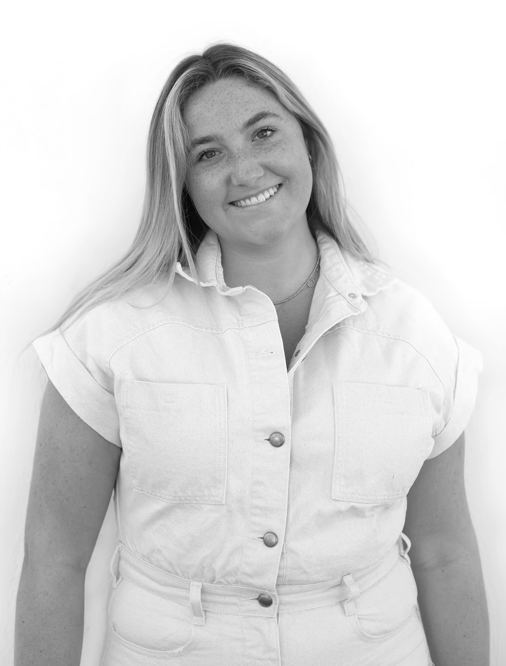 Black and white headshot photo of Callie Shaw, Intern at RSM Design.
