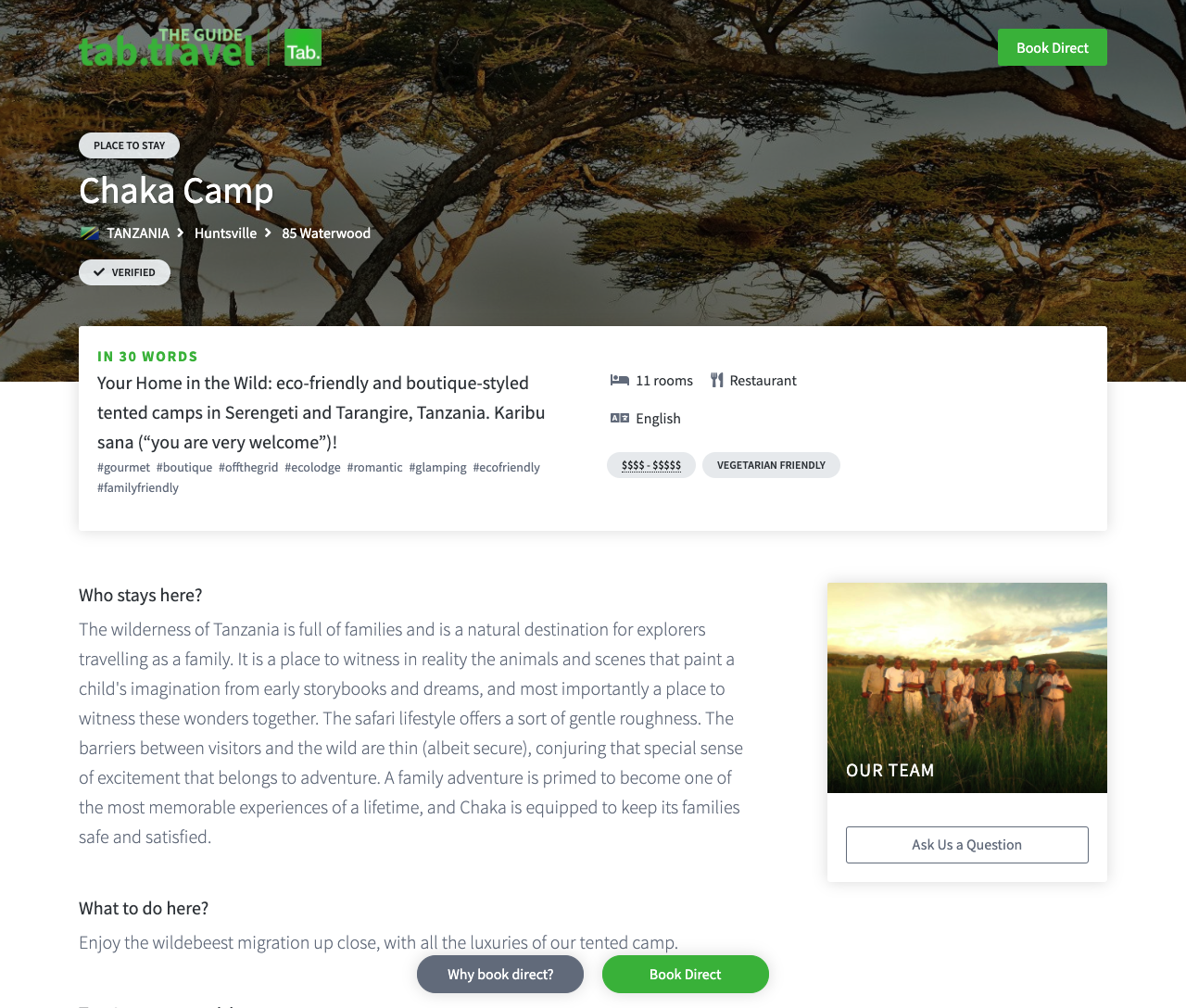 The Guide tab.travel