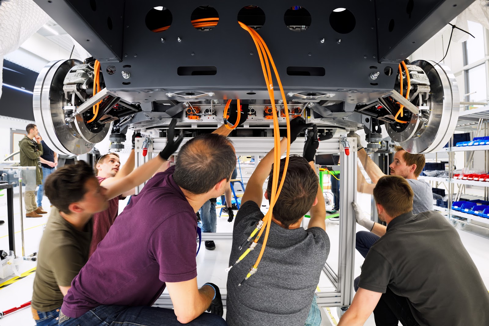 Engineers working on the first prototype of Lightyear One