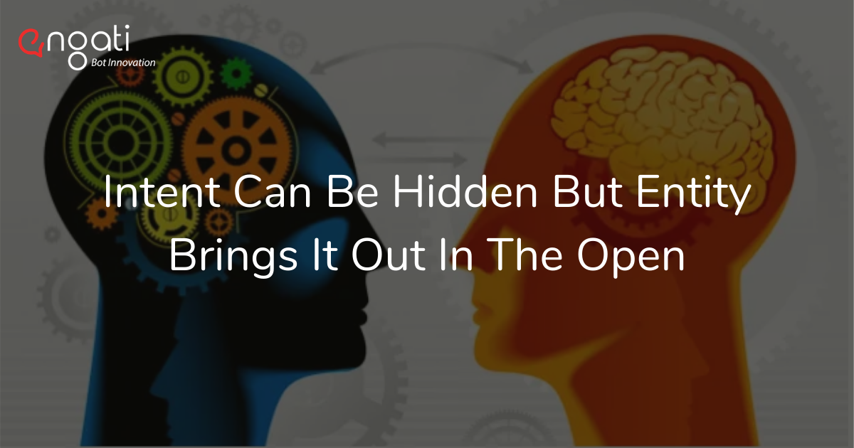Intent can be hidden but entity brings it out in the open