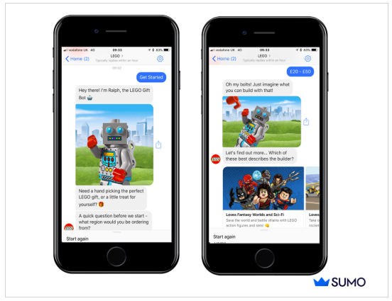 LEGO chatbot with Engati