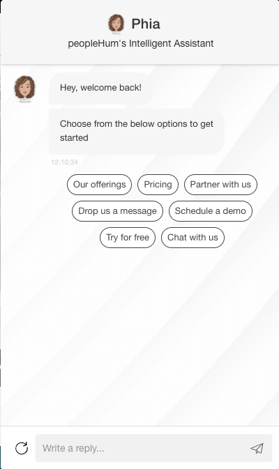 Types of chatbot - HR bot