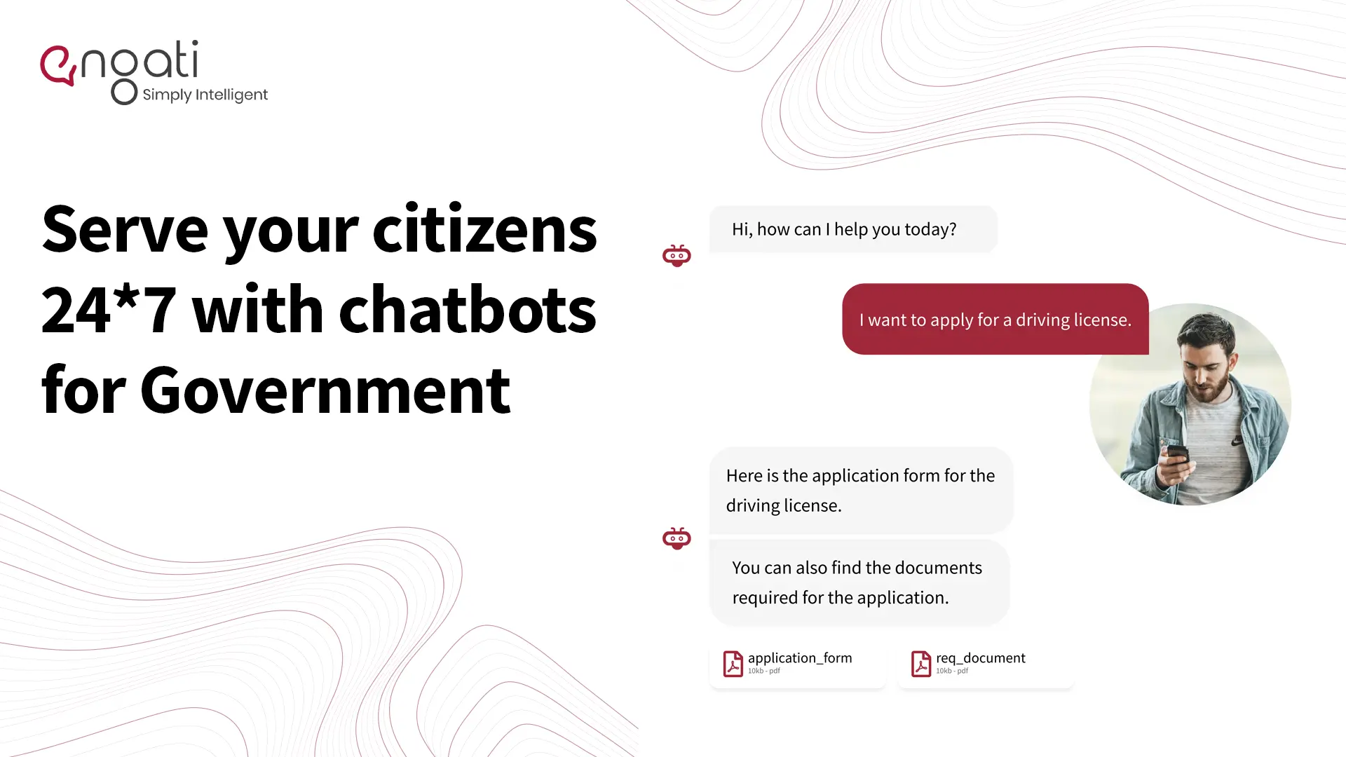 Leading conversational bot platform for Governments