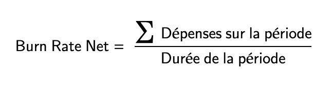 Calcul du Burn Rate Net