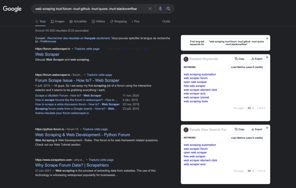 trouver des idées de contenu dans les forums