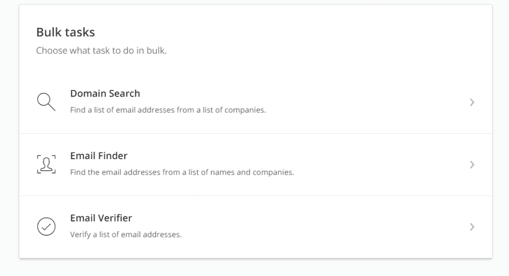 Gestion en Masse des Tâches sur Hunter.io