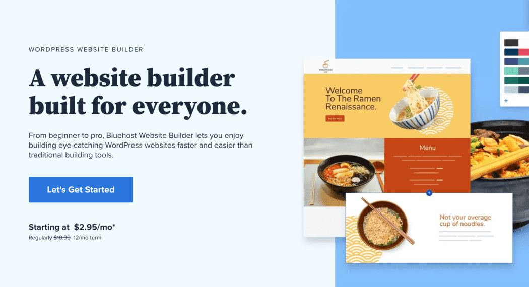 Wordpress intégré à BlueHost