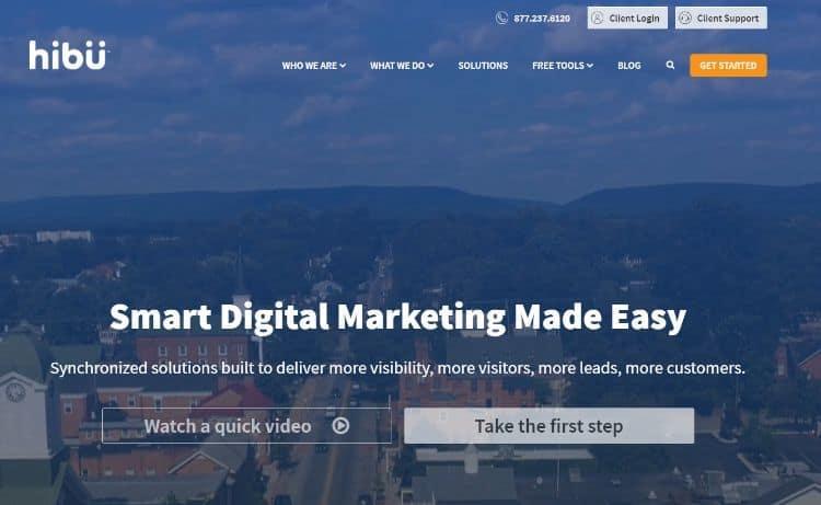 hibu homepage