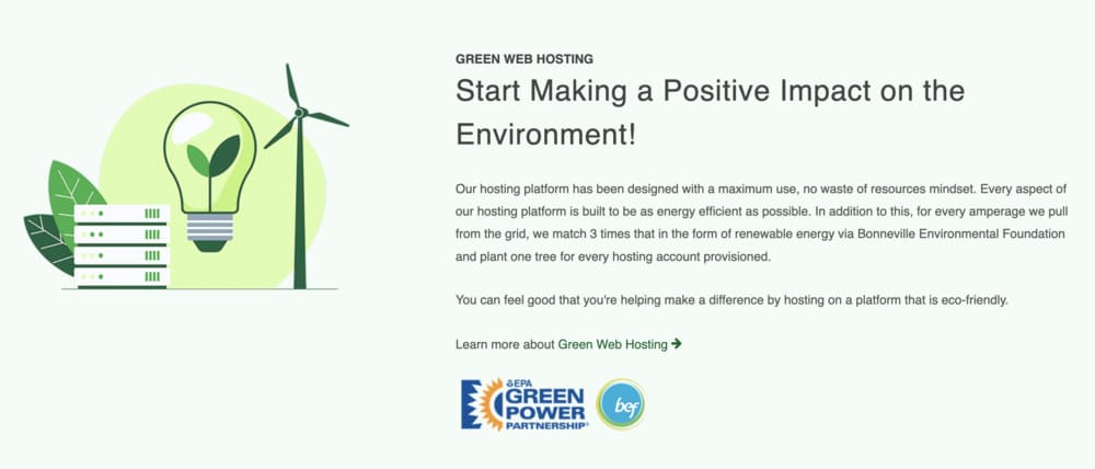 GreenGeeks - hébergement écologique