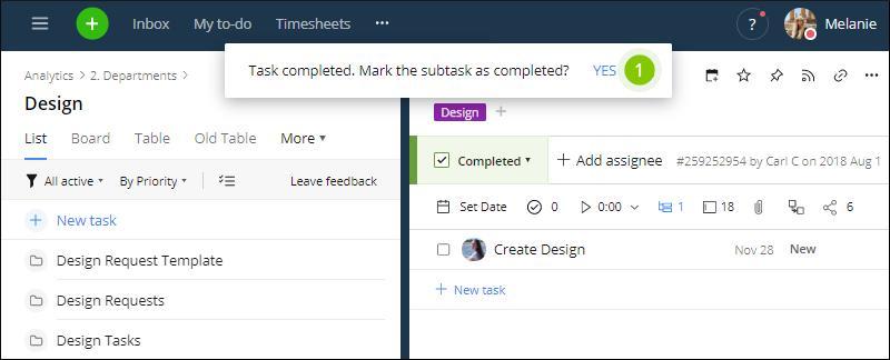 Adding the details of tasks & sub-tasks