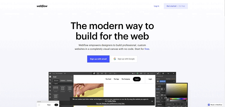 Webflow Homepage