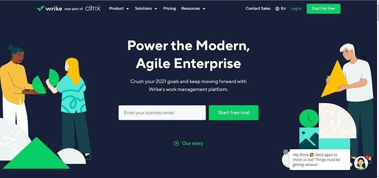 Wrike Homepage