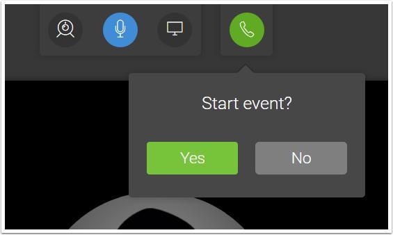 Start Your Live Webinar