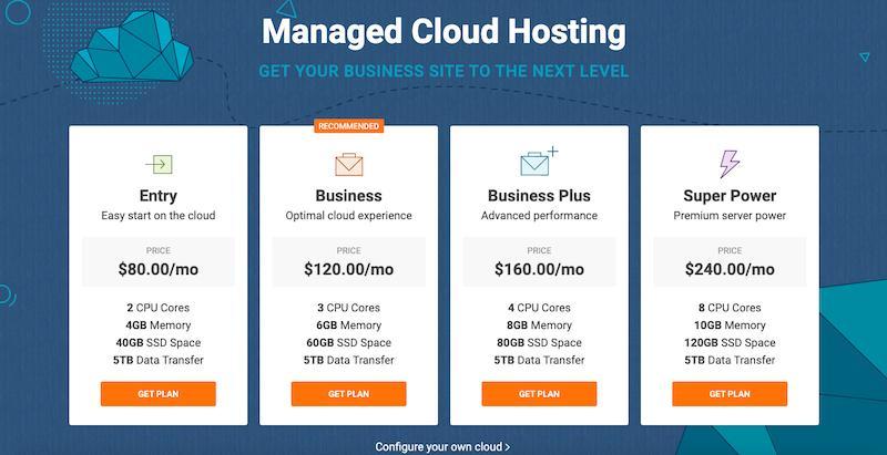 Siteground vs. Bluehost: SiteGround cloud hosting