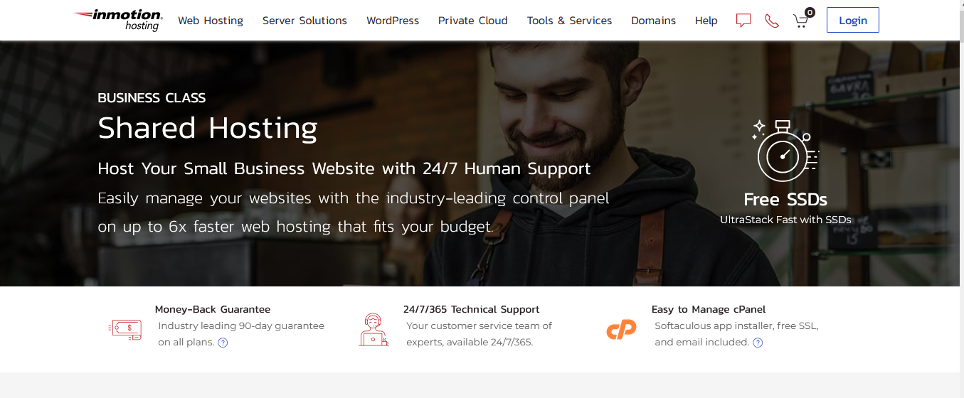 InMotion shared hosting