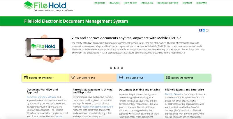 FileHold enterprise-grade software